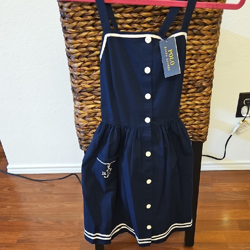 Polo by Ralph Lauren Navy Blue Kids Casual Dress